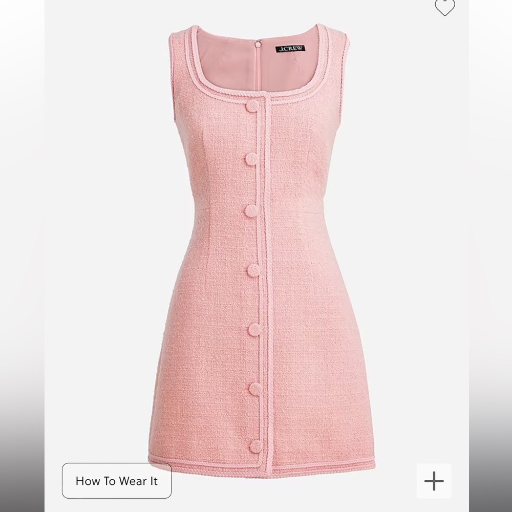 J. Crew Sophia sleeveless dress in tweed